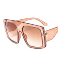 2020 Fashion Half Frame Sunglasses One Piece Lens Sunglasses Oversize Sunglasses